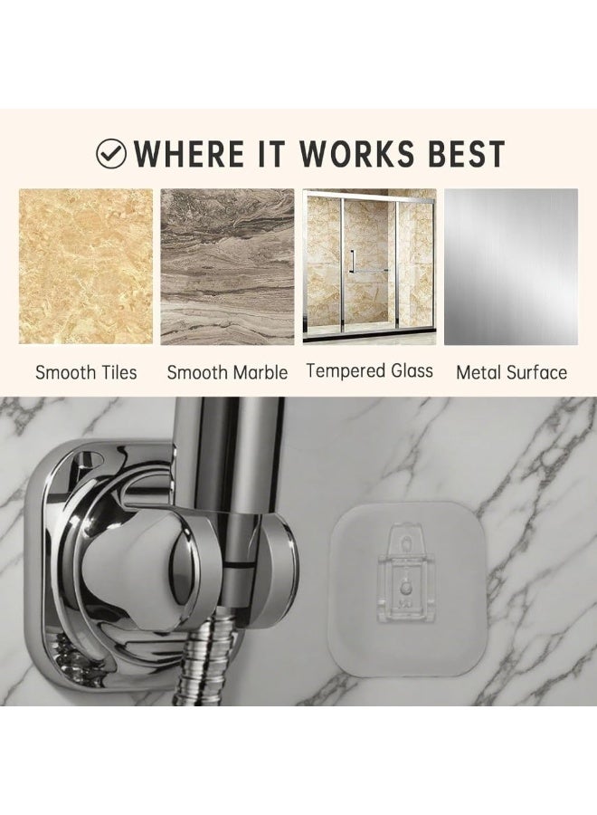 jaexest No-Drill Adjustable Shower Head Holder | Universal Suction Mount for Bathroom & Shower Wall - Image 4